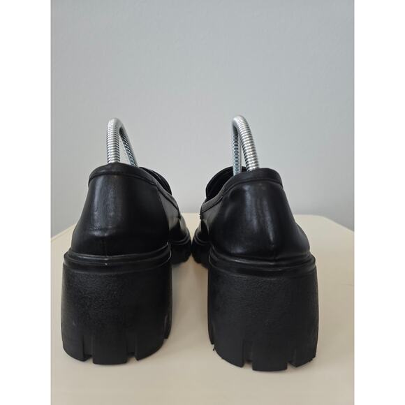 Cushionaire Chunky Black Lug Sole Loafers Womens 11 Platform Memory Foam Y2K - Picture 6 of 10